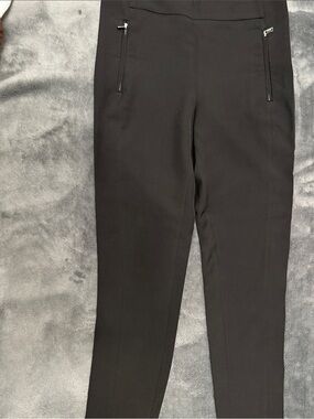 H&M Black Slim Fit Women's Pants with Zip Pockets